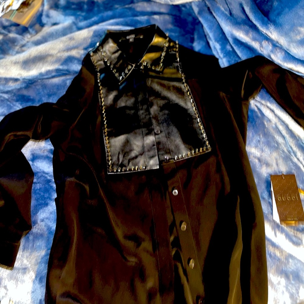 Gucci silk button up